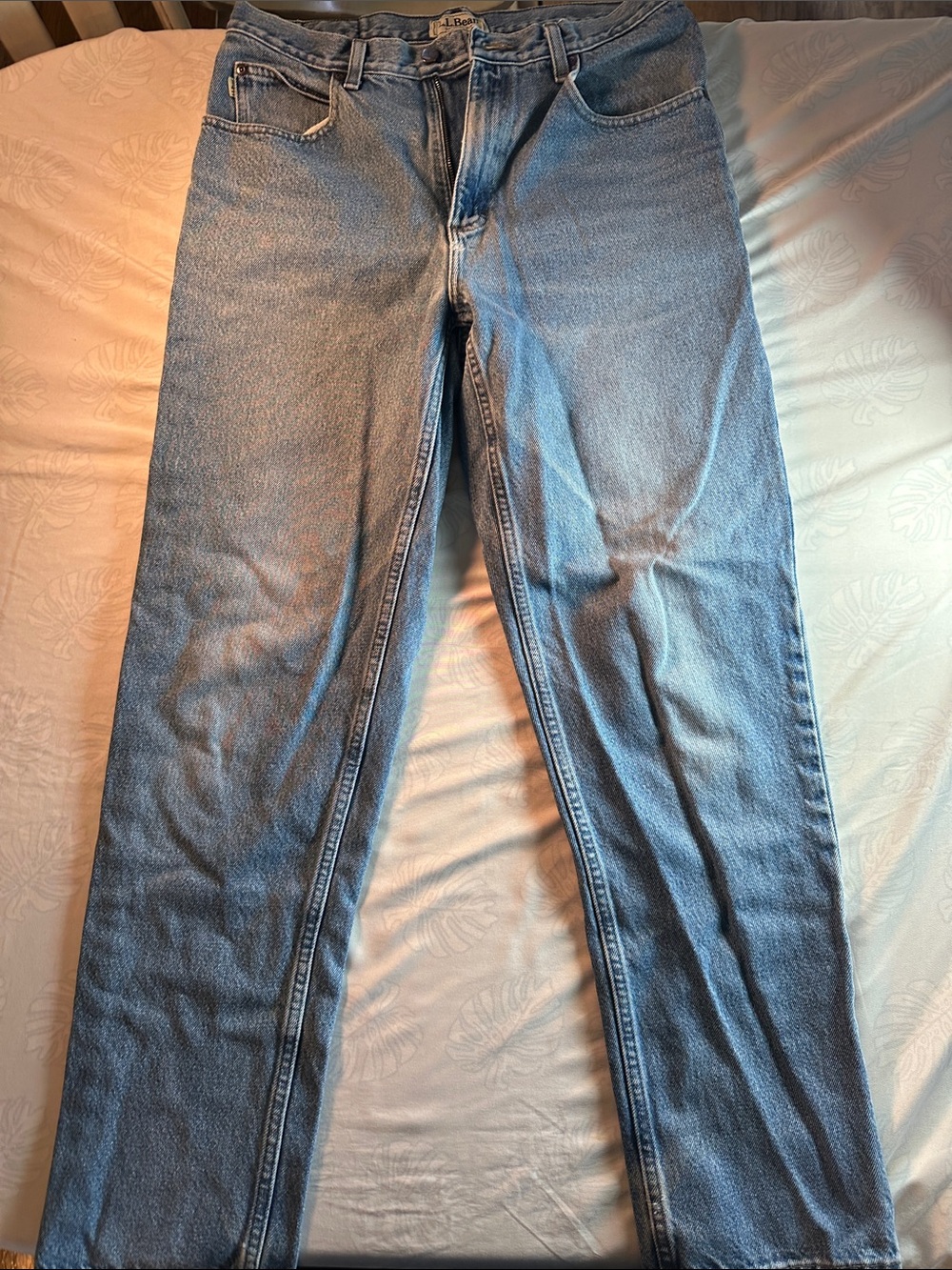 L.L. Bean Men's Light Blue Straight Jeans